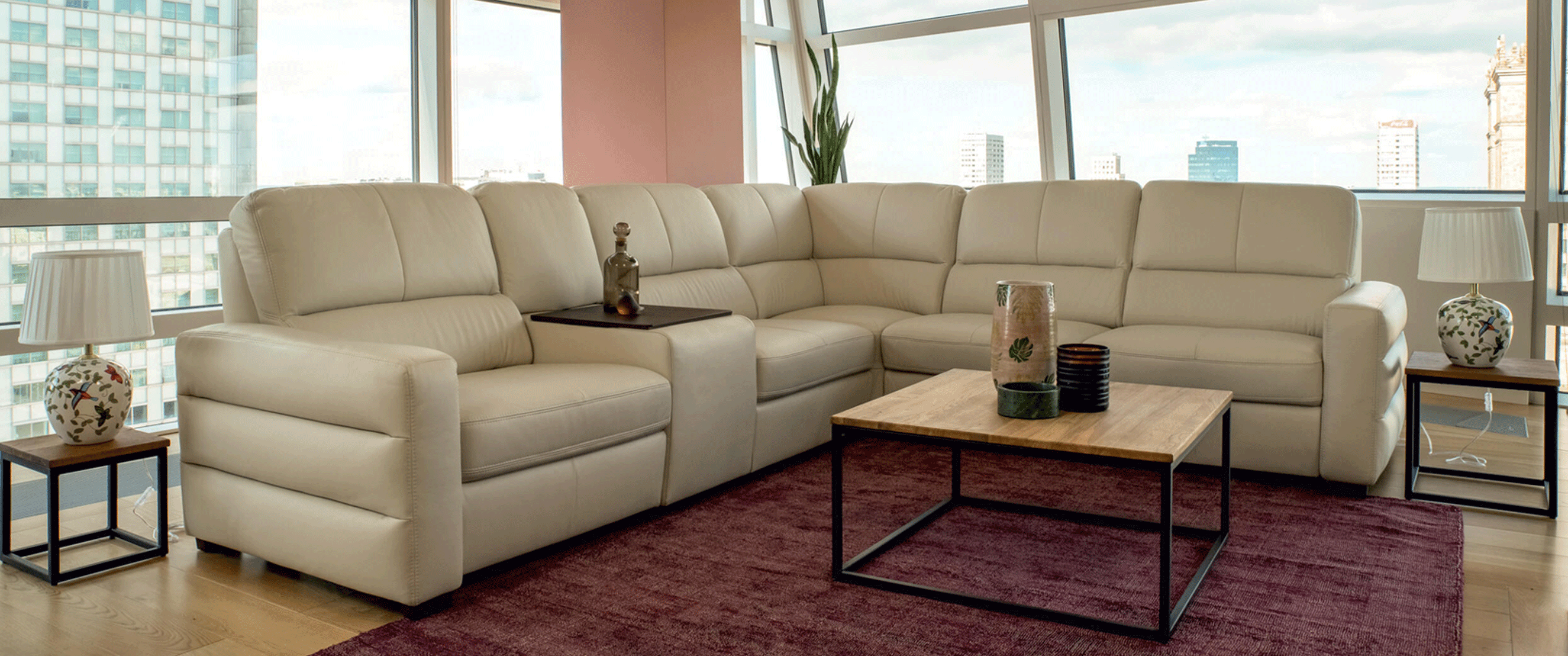 Living Room Furniture Coffee and End Tables Karten Sectional