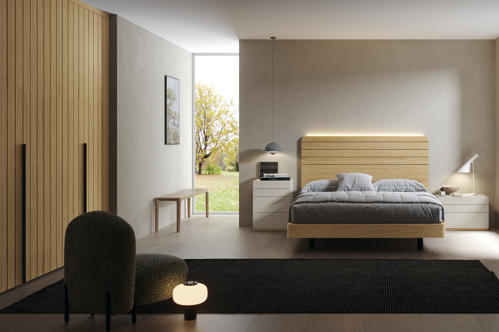 Bedroom Furniture Modern Bedrooms QS and KS Chic 004