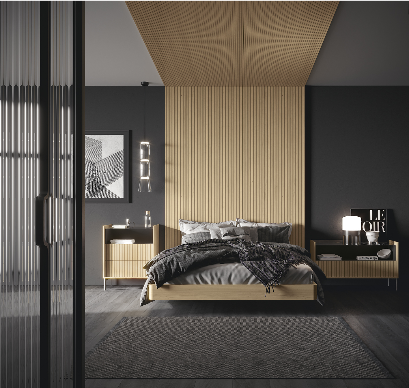 Bedroom Furniture Modern Bedrooms QS and KS Chic 014