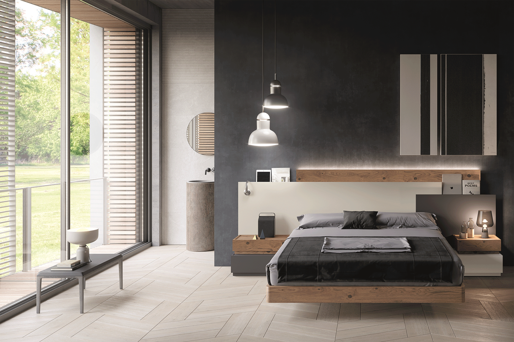 Bedroom Furniture Modern Bedrooms QS and KS YM 106