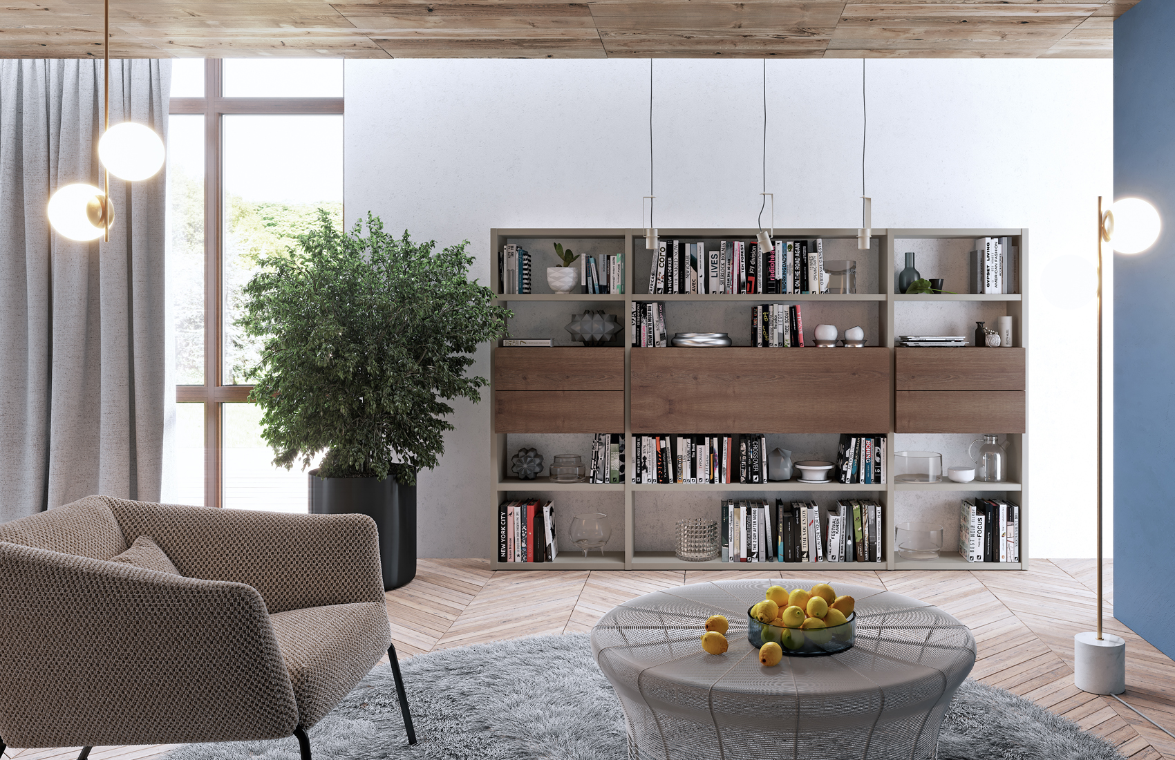 Brands MSC Modern Wall Unit, Italy Composition CK18