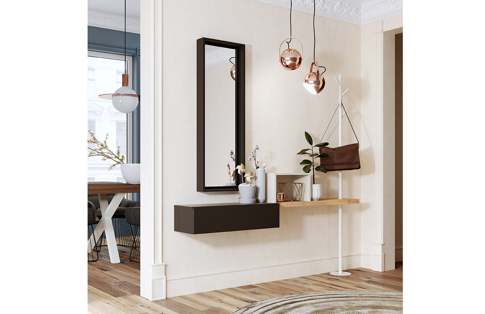 Wallunits Hallway Console tables and Mirrors Composition CK36 HALLWAY