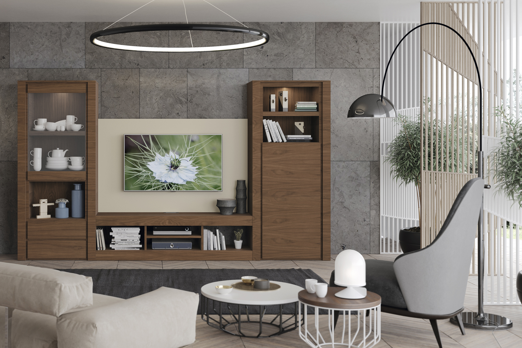 Brands MSC Modern Wall Unit, Italy Composition H21
