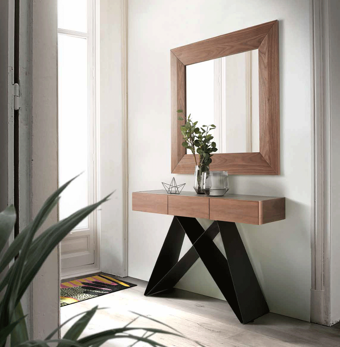 Wallunits Hallway Console tables and Mirrors Twin Mirror + Mumm Console