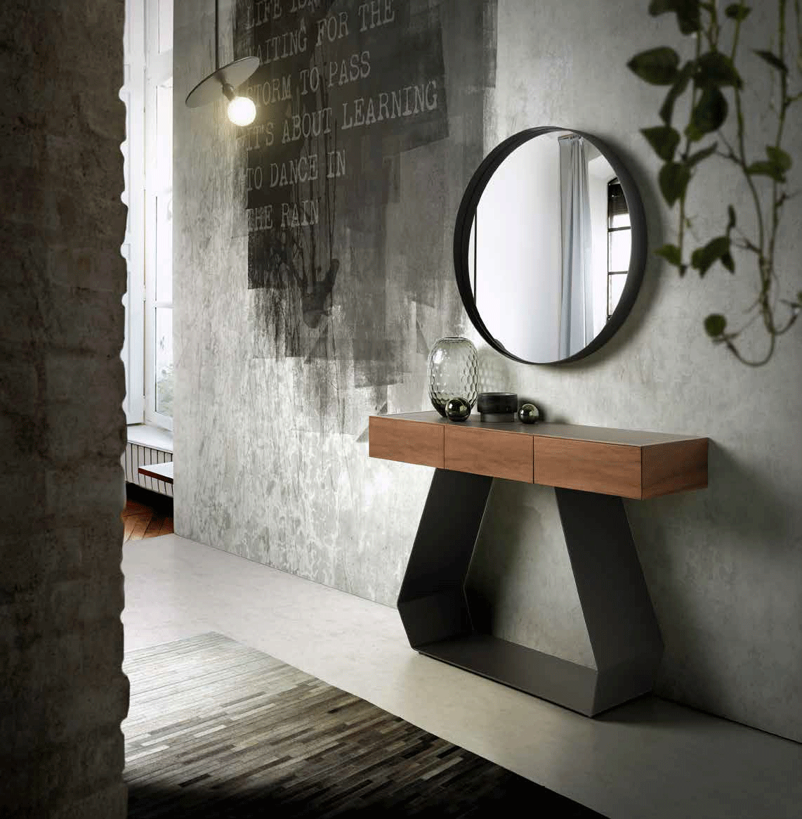 Brands MSC Modern Wall Unit, Italy Urus console + Redo mirror