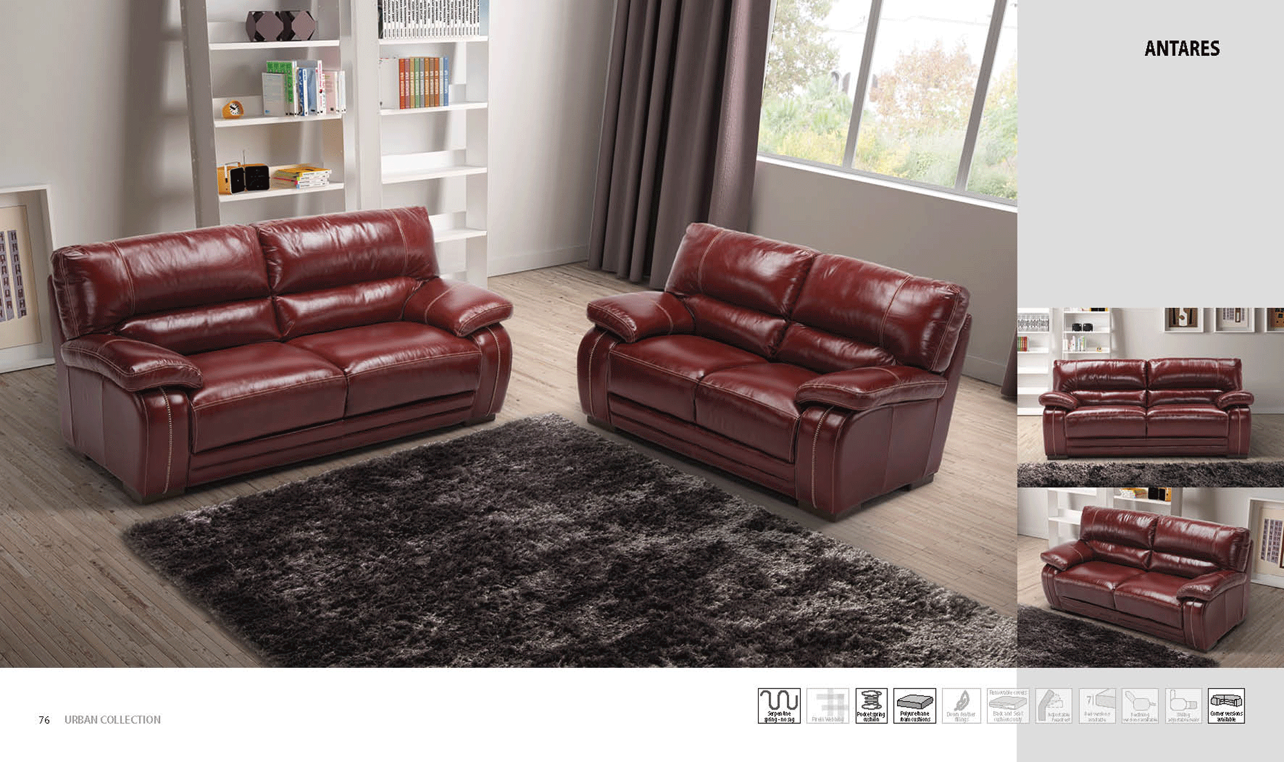 Living Room Furniture Sectionals Antares