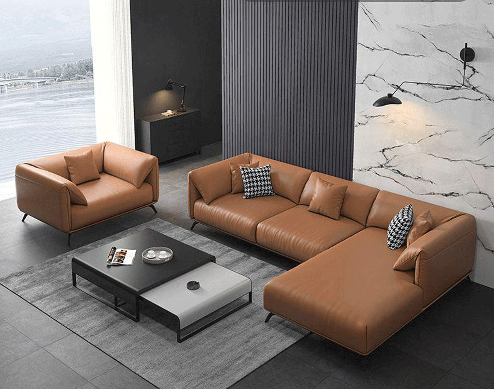 Brands GPS Modern Living Special Order 8012 Living Room Set