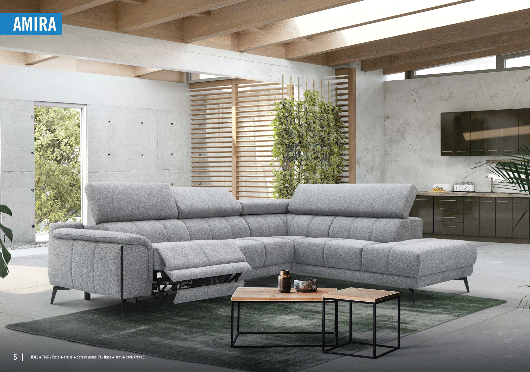 Brands Stella Living 2023 Amira Sectional w/Recliner