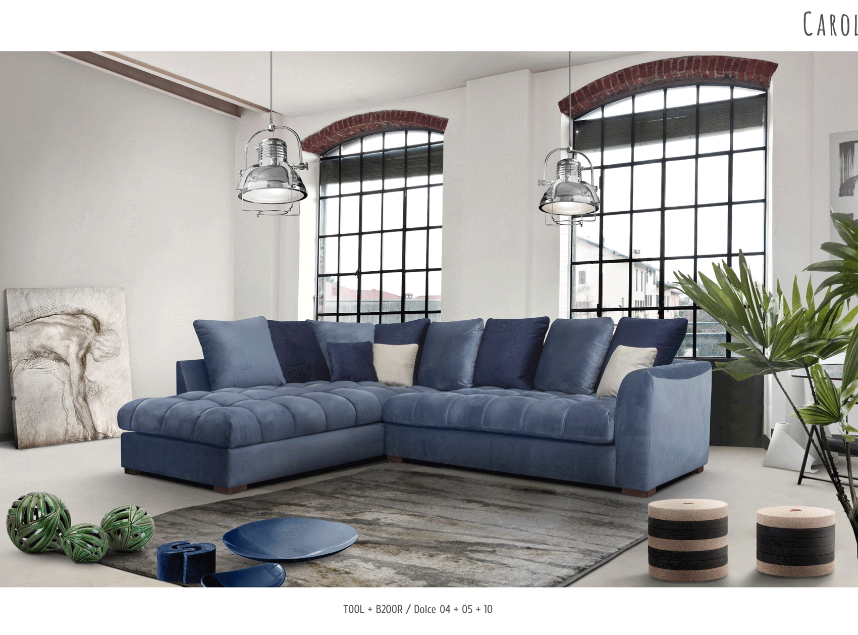 Brands European Living Collection Carol Sectional
