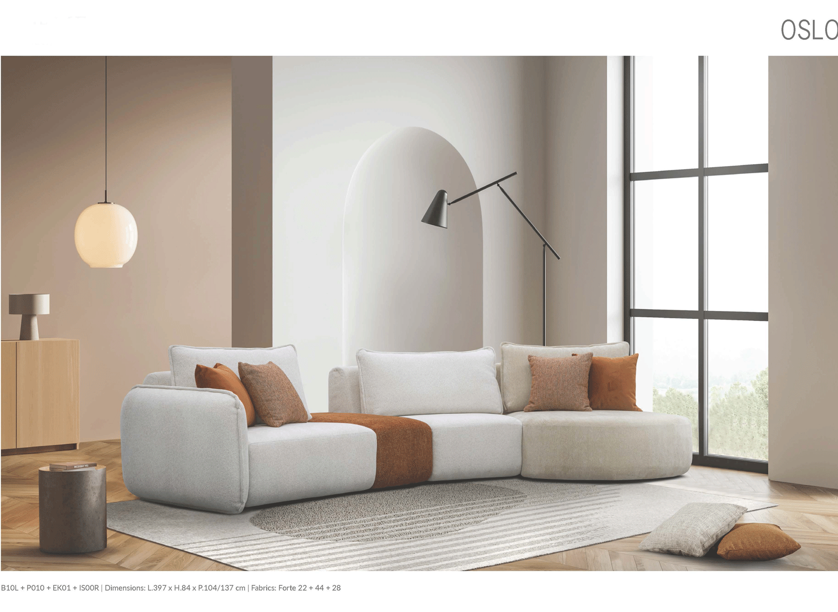 Brands European Living Collection Oslo Sectional