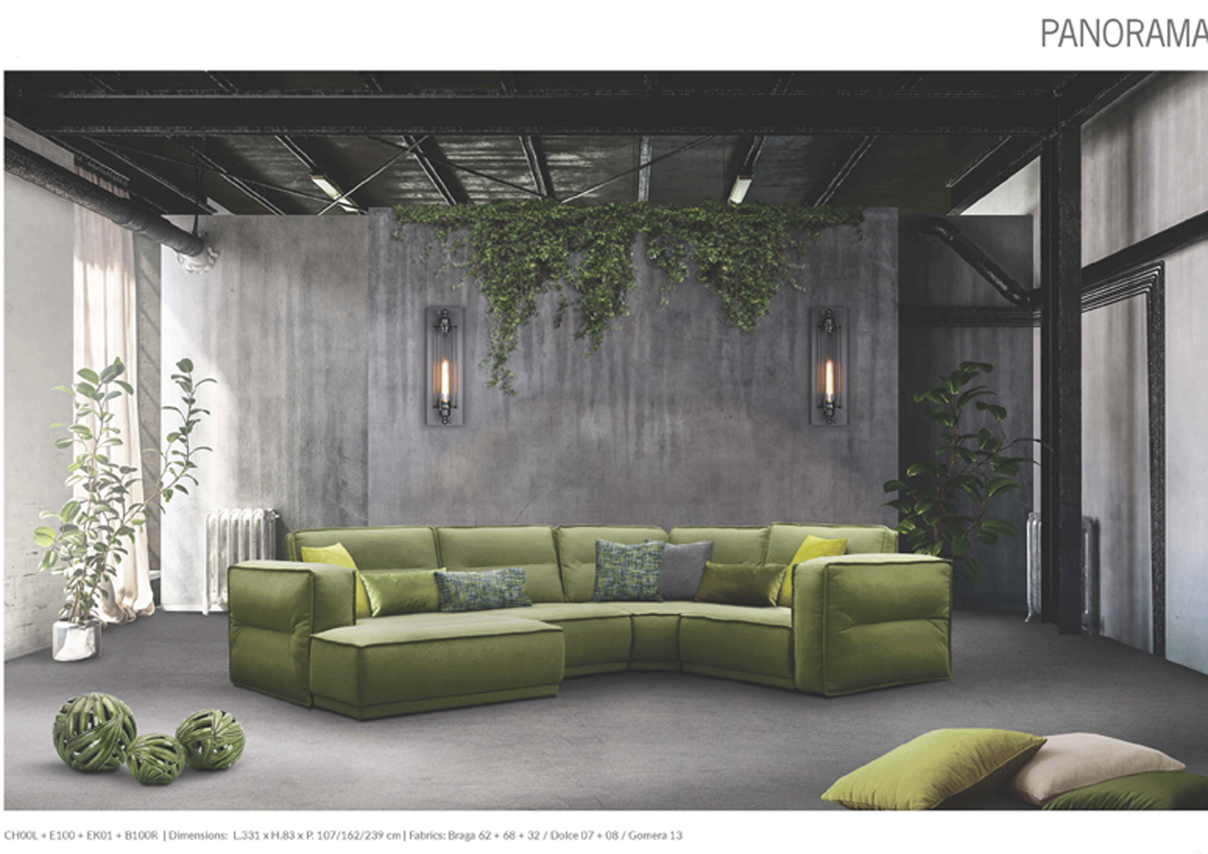 Brands European Living Collection Panorama Sectional