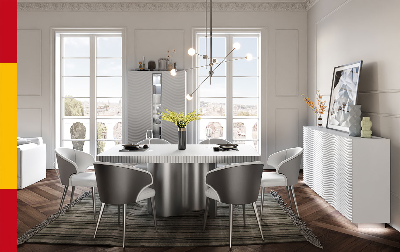 Dining Room Furniture Modern Dining Room Sets Wave Dining White