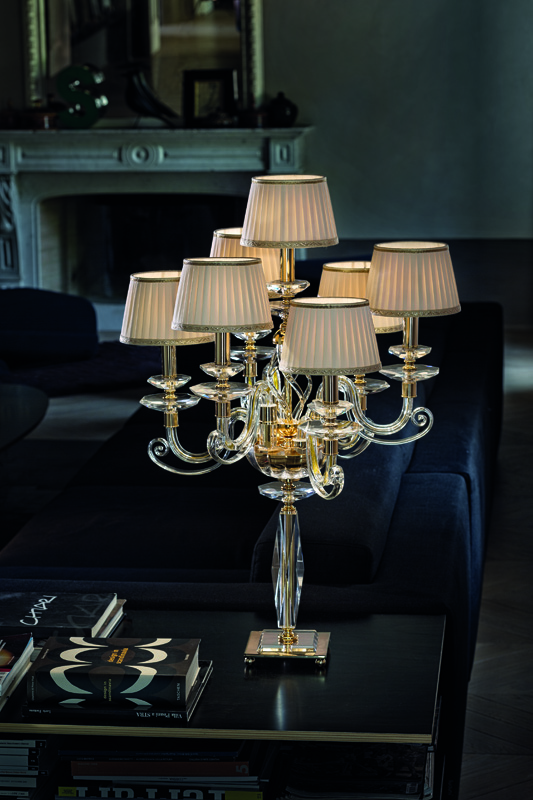 Brands Euroluce Audrey Collection Alicante Clear F6+1L shade