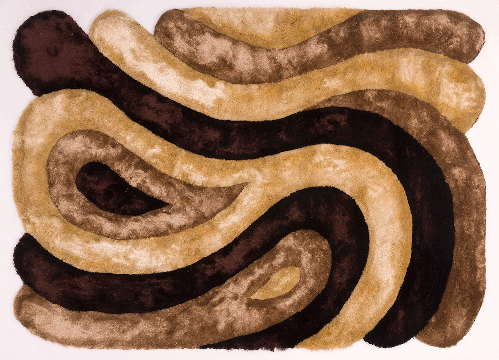 Brands CutCut Vintage Rug Collection Spain Form Brown Rug