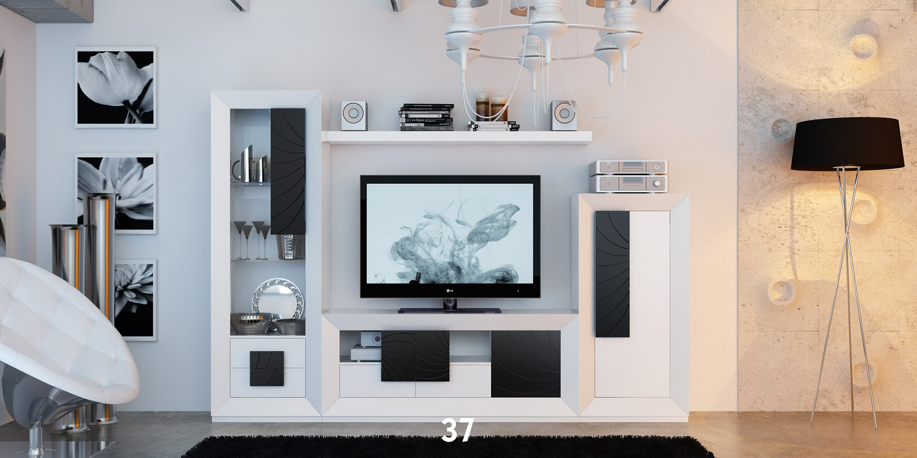 Wallunits Entertainment Centers KORA 17