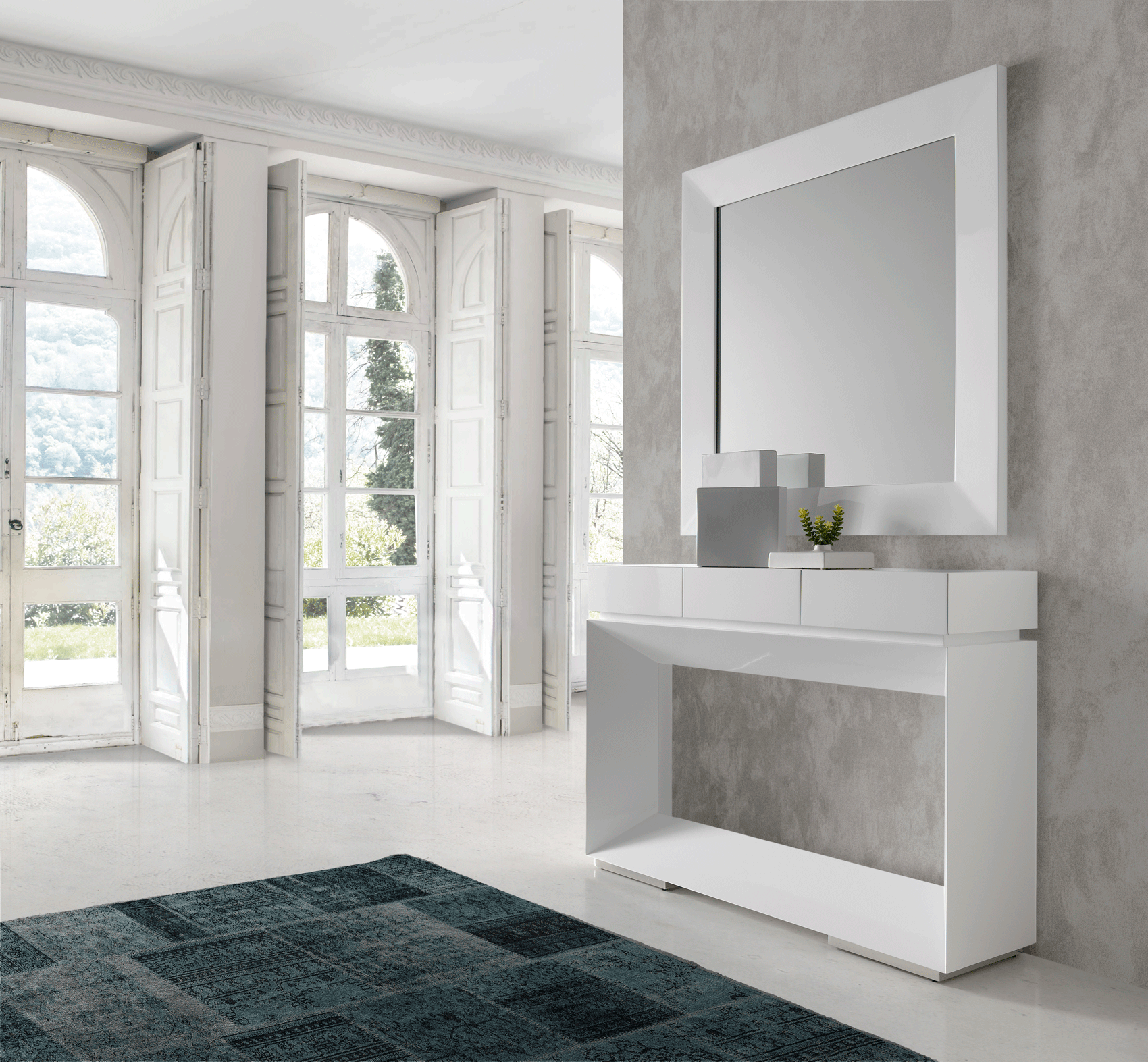 Brands Nacher Hall Unit, Mirror, Spain Hole Mirror and Console
