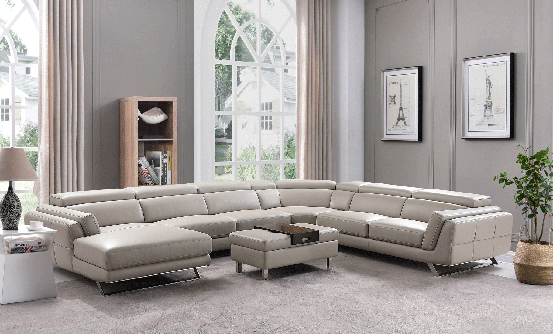 Living Room Furniture Sectionals 582 Sectional Left