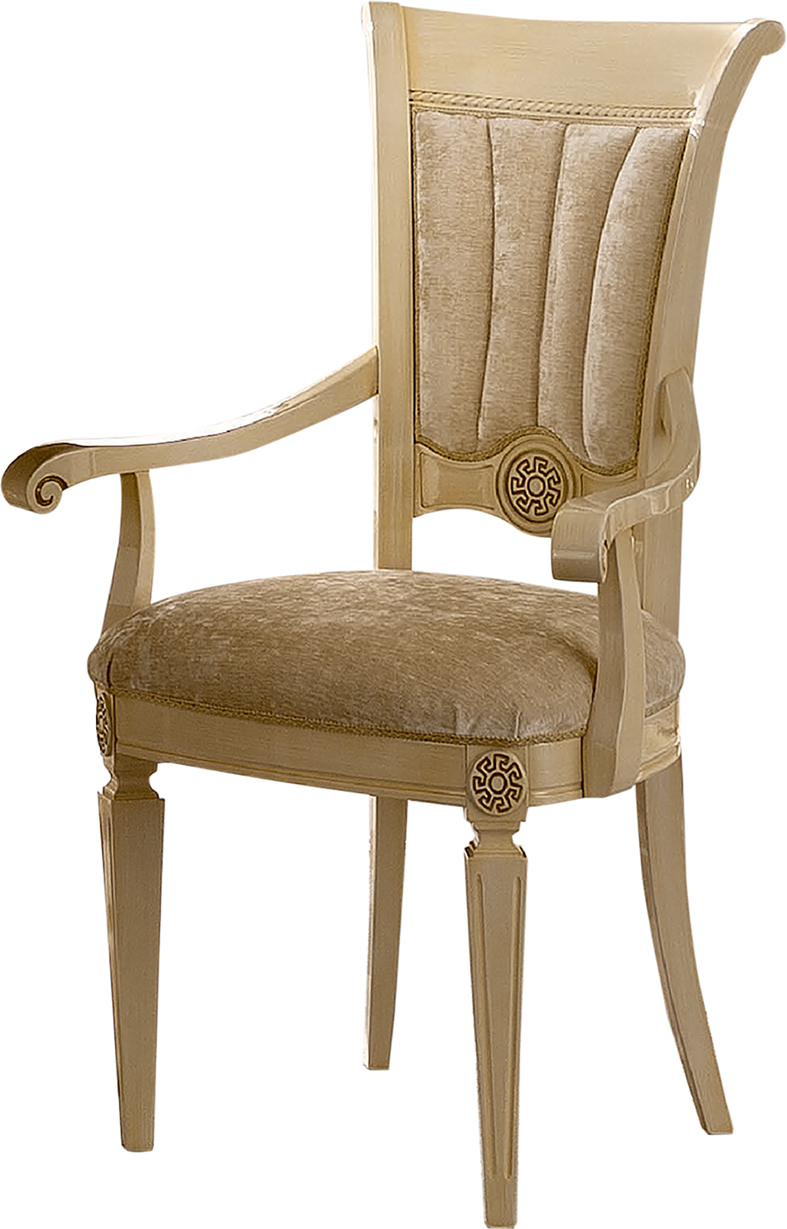 Dining Room Furniture Chairs Aida Arm Chair Ivory