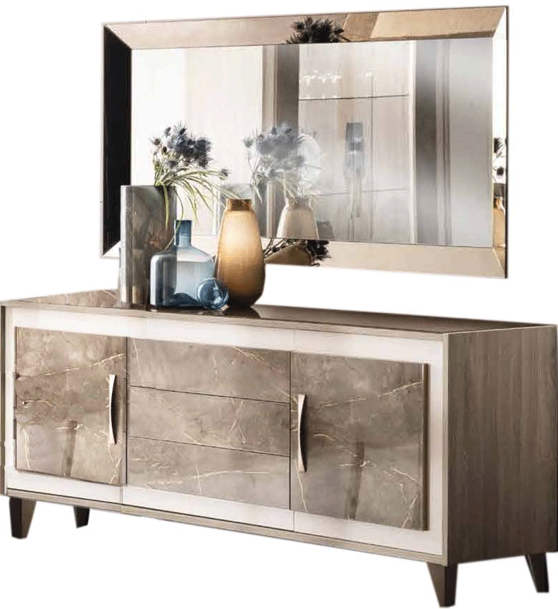 Dining Room Furniture Modern Dining Room Sets ArredoAmbra Buffet w/Mirror by Arredoclassic