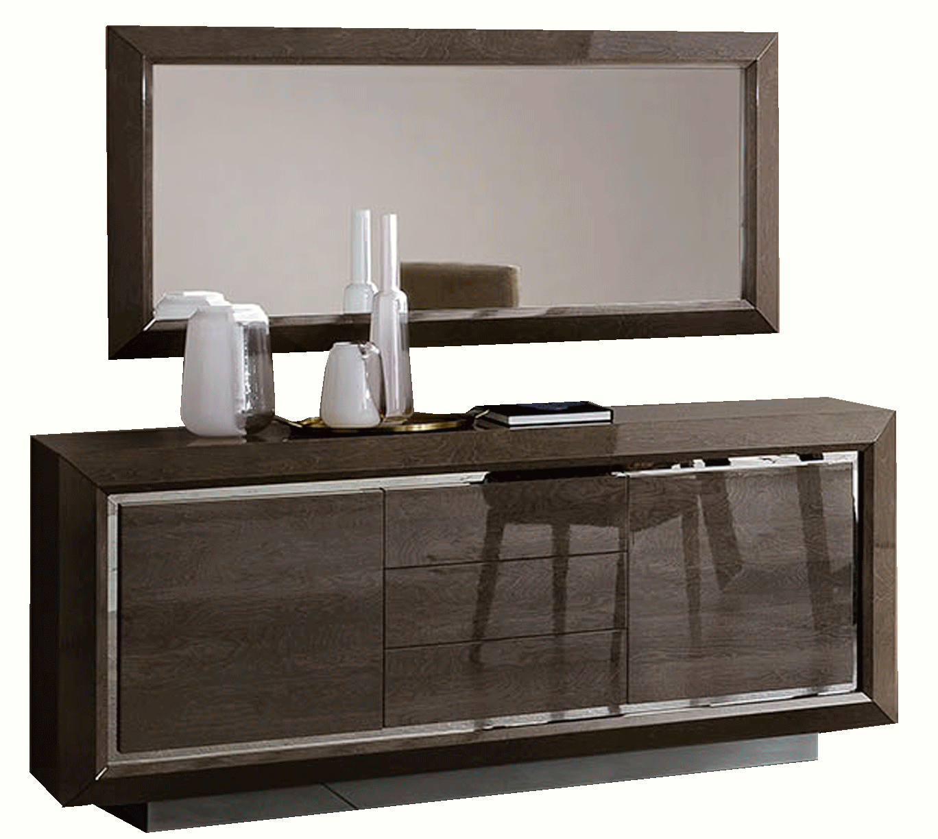 Brands Camel Modum Collection, Italy Elite Buffet w/Mirror Silver Birch