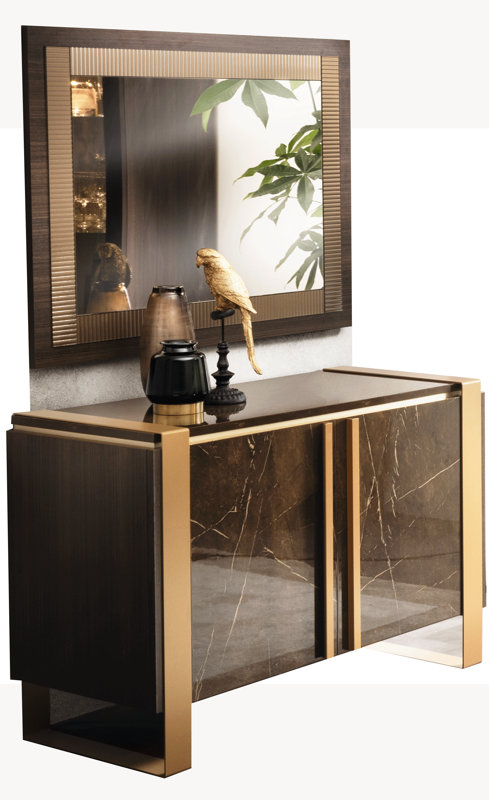 Wallunits Hallway Console tables and Mirrors Essenza 2 Door buffet + Small mirror