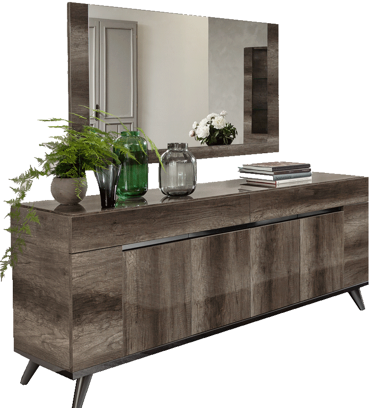 Bedroom Furniture Mirrors Medea Buffet w/Mirror