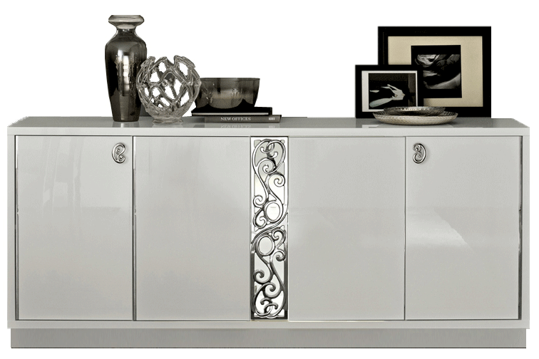 Clearance Dining Room Roma 4-Door Buffet White