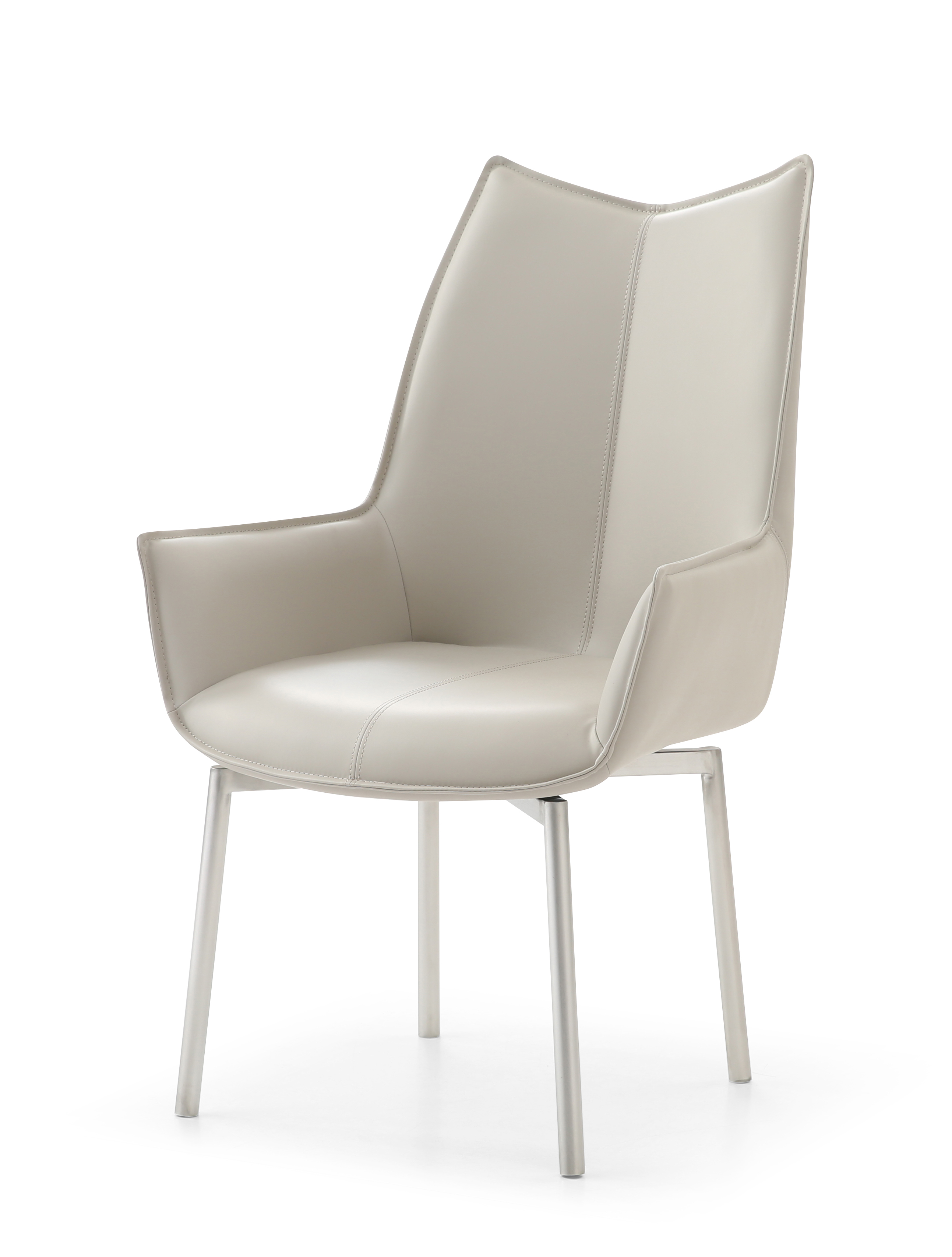 Bedroom Furniture Modern Bedrooms QS and KS 1218 swivel dining chair Grey Taupe