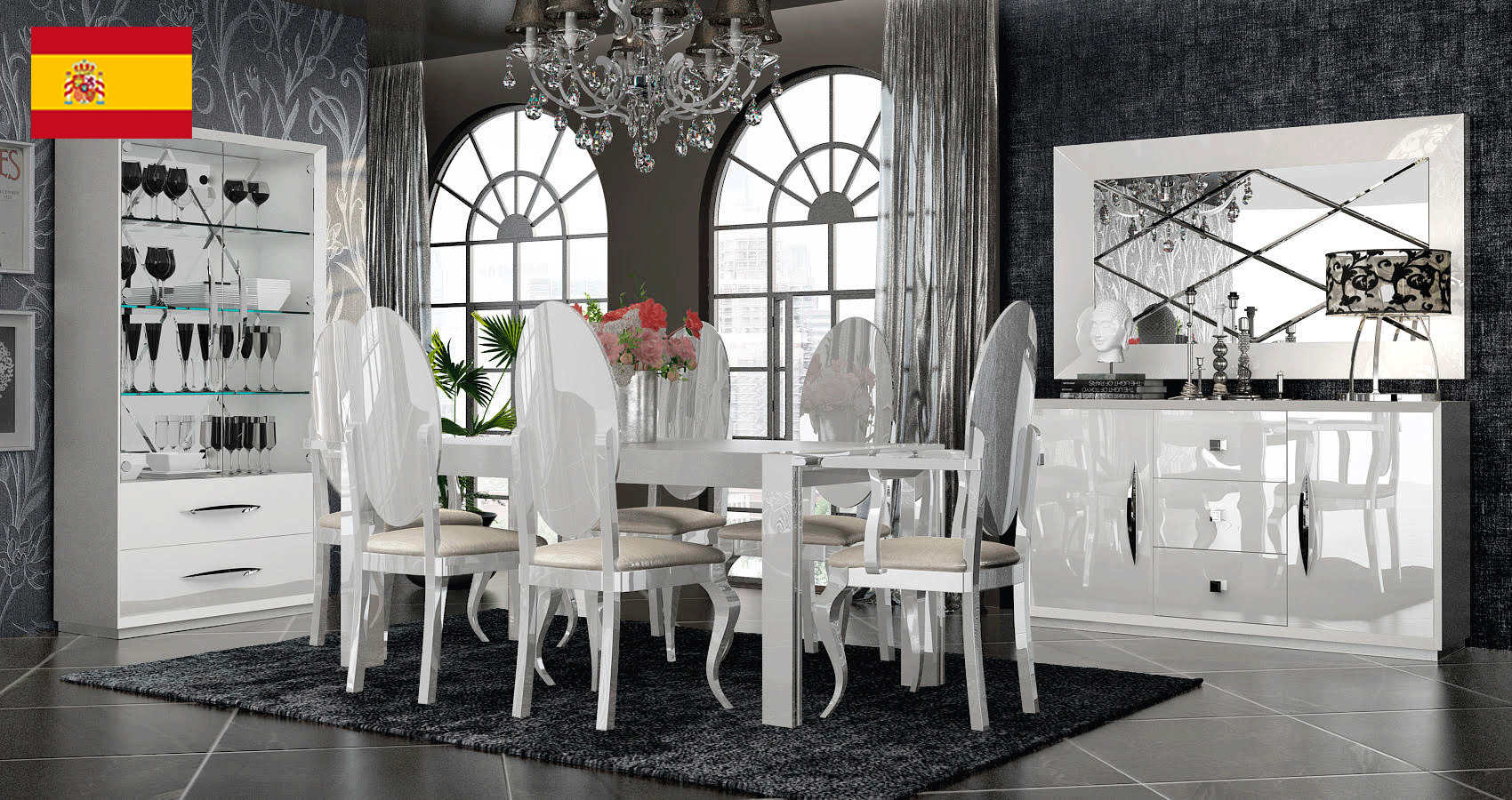 Brands Franco Gold Carmen White Dining Room