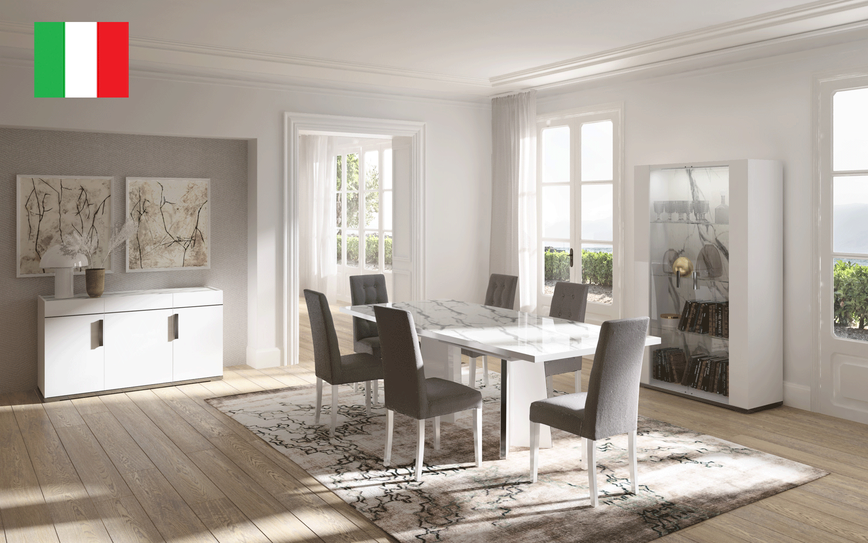 Dining Room Furniture Kitchen Tables and Chairs Sets Carrara Dining