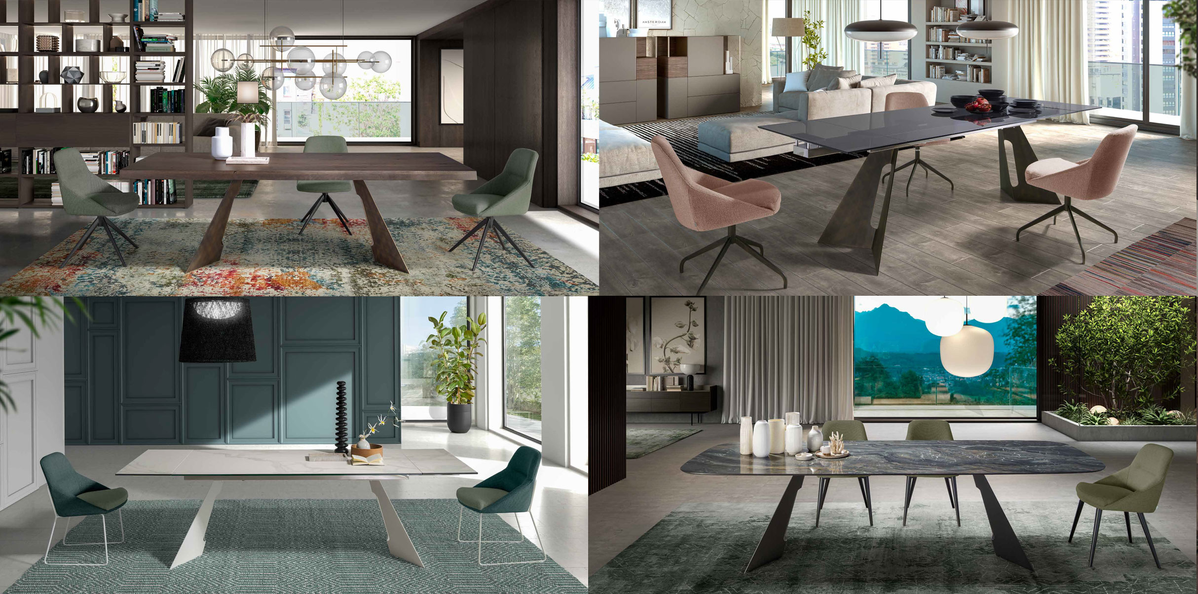 Dining Room Furniture Modern Dining Room Sets Kiv Dining Tables with Abby Chairs