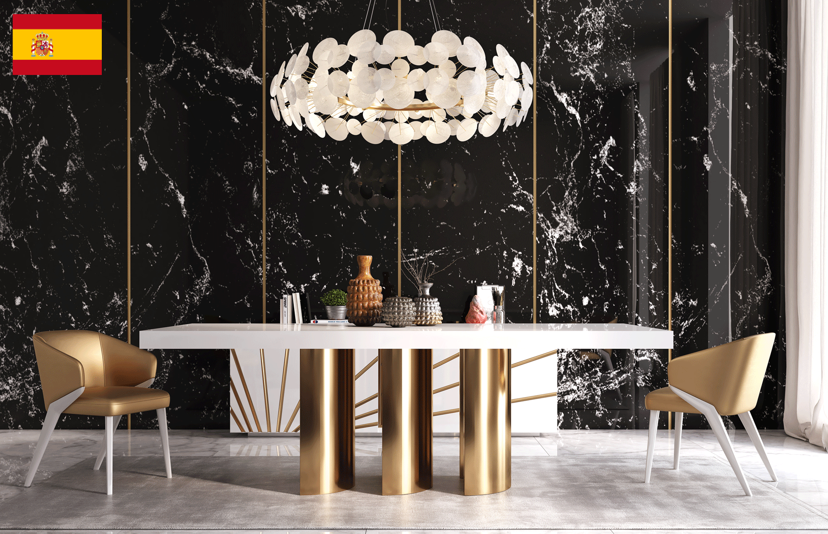 Brands Franco Serik II Collection, Spain Oro White Dining room
