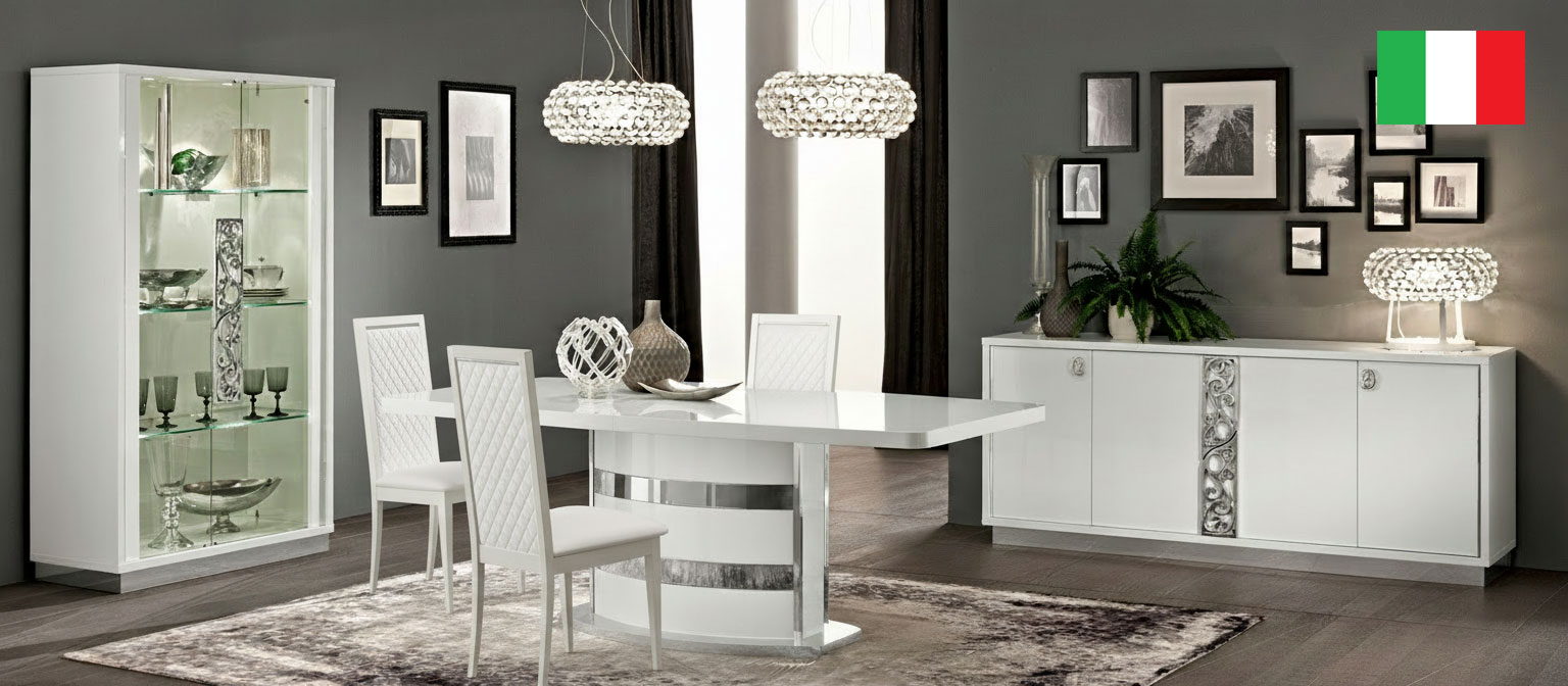 Dining Room Furniture Modern Dining Room Sets Roma Dining White, Italy