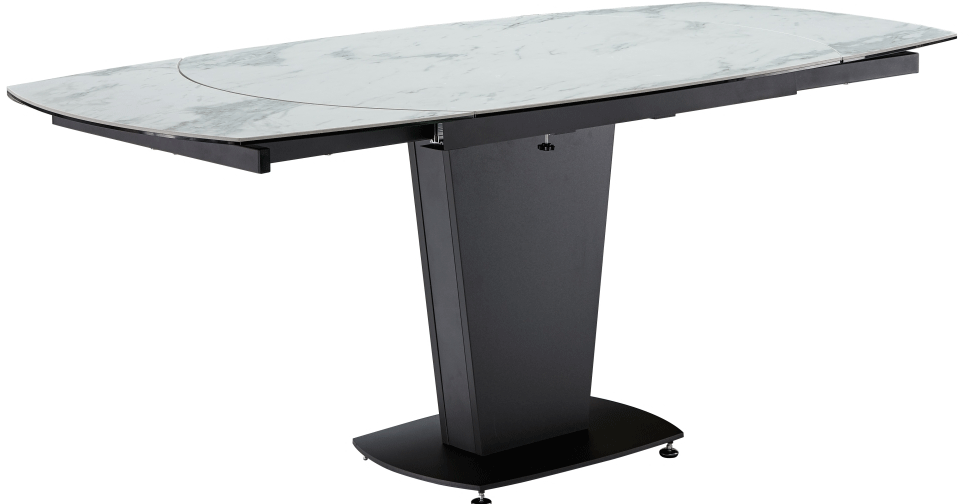 Clearance Dining Room 2417 Marble Table White