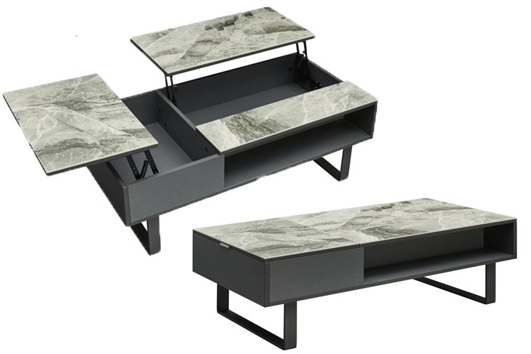 Brands Franco AZKARY II SIDEBOARDS, SPAIN 1388 Coffee Table w/ storage Grey