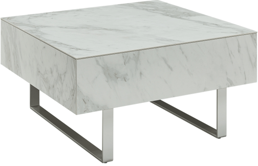 Living Room Furniture Sectionals 1498 White marble Coffee Table