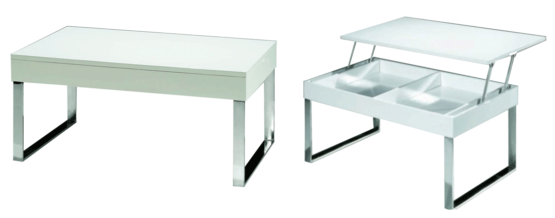 Brands ALF Capri Coffee Tables, Italy J030 White Coffee Table