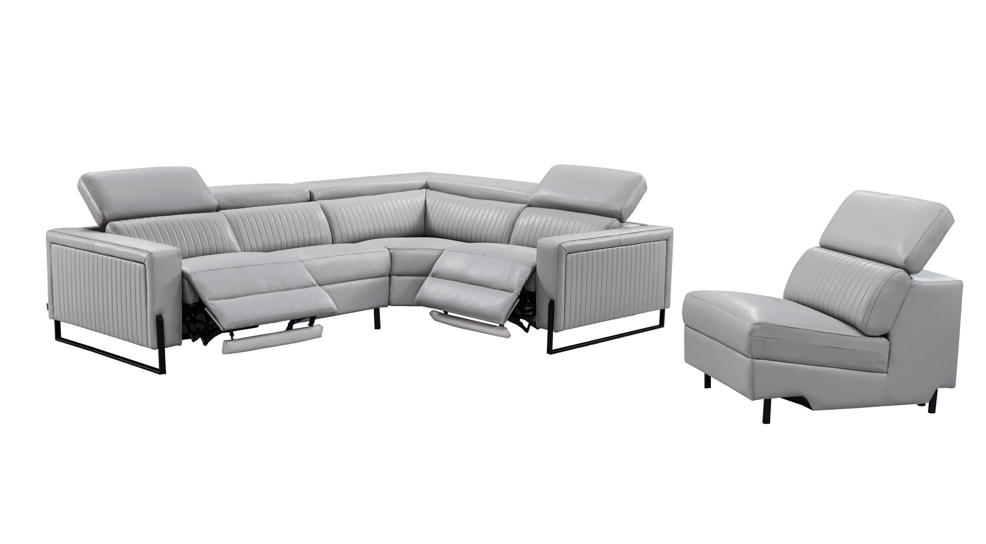 Brands FLR Modern Living Special Order 2787 Sectional w/ recliners