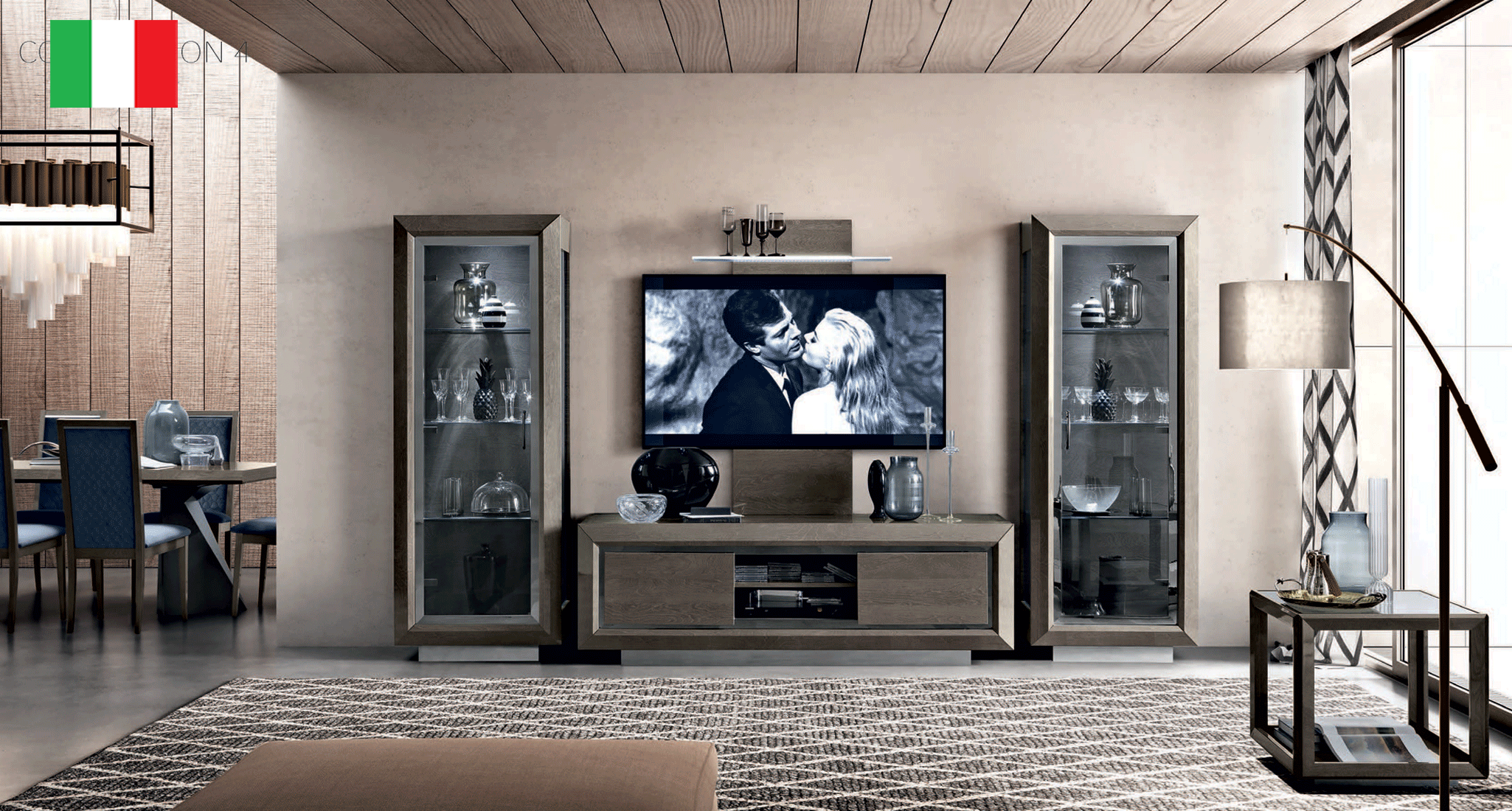 Brands MSC Modern Wall Unit, Italy Elite Entertainment