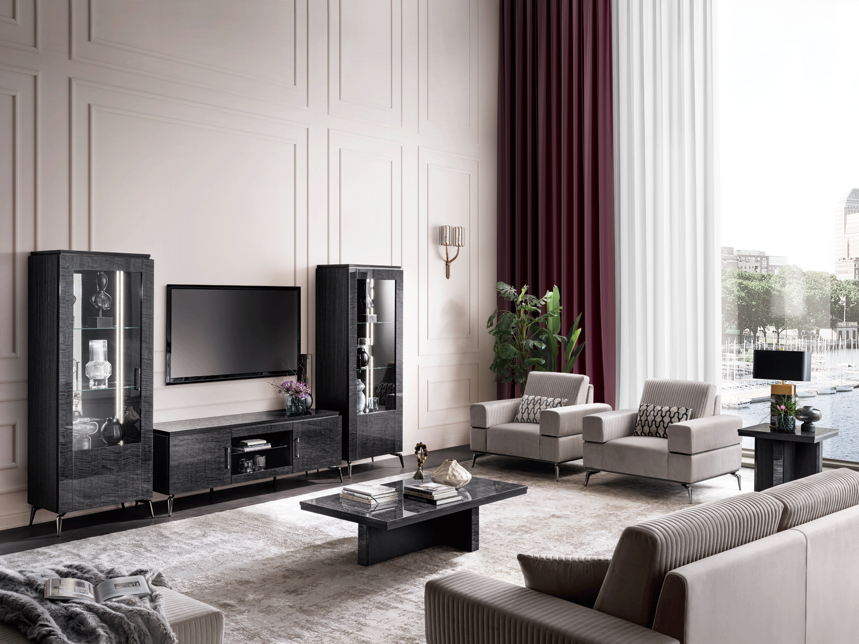 Brands Arredoclassic Living Room, Italy Meridiana Entertainment Center