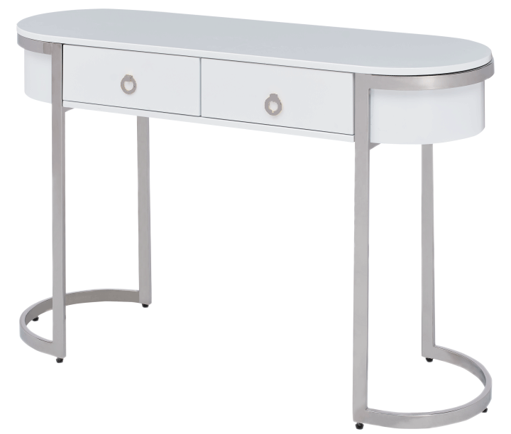 Bedroom Furniture Dressers and Chests 131 Hallway Console Table White/Silver