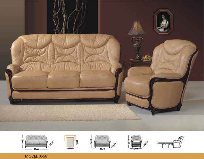 Living Room Furniture Sectionals with Sleepers A68
