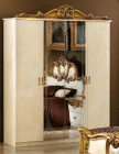 Barocco Ivory Gold 4-Door Wardrobe