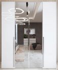 Dama Bianca 4 Door Wardrobe with 2 Mirror doors