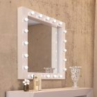 MIRROR WITH LIGHT BULBS