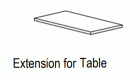 Carrara Table 18" Extension