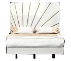 Oro White Ks Bed w/Light