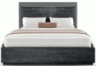 Onyx Queen Size Bed w/Wooden headboard