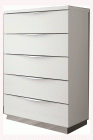 Onda 5 Drawers Chest WHITE