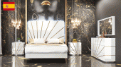 Oro White Bed with Frames
